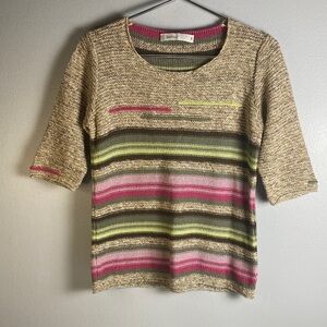 Striped Women's Crew Neck Sweater